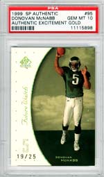 Donovan McNabb SP Authentic RC Gold #ered to 25