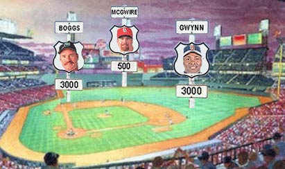 Wade Boggs, Mark McGwire and Tony Gwynn -- three baseball players making 1999 the Year of the Milestone.