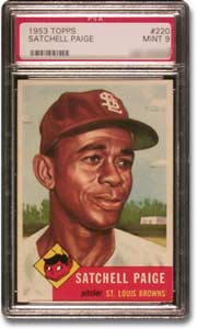 1953 Topps Satchell Paige #220 MINT 9 card.
