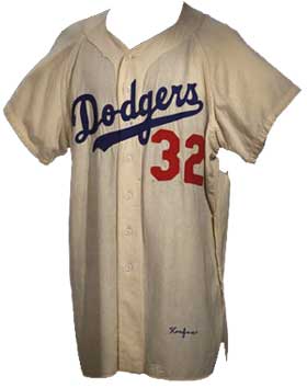 1955 Sandy Koufax jersey.