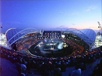 The Olympic Stadium in Sydney, Australia.