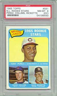 Perez's Rookie card in NM-MT8, worth $145