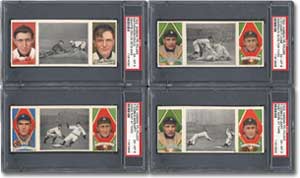 Near-complete T202 Hassan Triple Folder set: sold for $63,250
