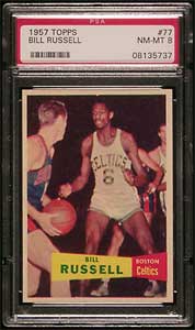 1957-58 Topps Bill Russell rookie card