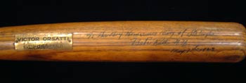 Ruth's inscription to Orsatti: ''To the Boy Home Run King of Los Angeles, 'Babe' Ruth, N.Y. May 7th, 1923.''