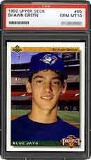 Green was the first Toronto Blue Jay to enjoy a 30-30 season in 1998.