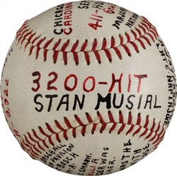 Stan Musial 3200-Hit Baseball