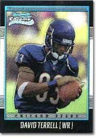 David Terrell 2001 Bowman Chrome rookie card