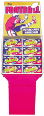 A 1984 Topps Football display, currently for sale on Superior Sports Auctions.