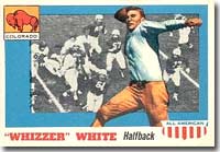 Byron ''Whizzer'' White led the NFL in rushing in 1938.