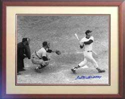 The classic swing in his final at bat: a home run