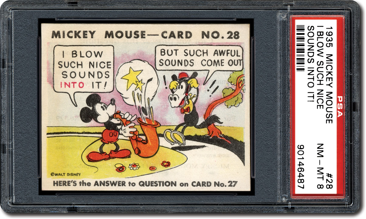 PSA Set Registry The 1935 Gum Inc Mickey Mouse Trading Card Set