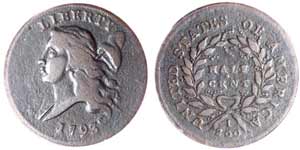 1793 Half Cent