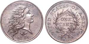 1793 Large Cent S-9, Breen-9. Wreath, Vine and Bars. MS64BN (PCGS).