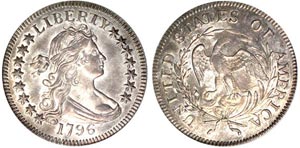 1796 Quarter PCGS MS63, one of many rarities in the next Bowers and Merena auction.