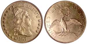 1797 $10 Small Eagle (PCGS AU55)