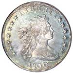 All varieties of silver dollars are in demand. Pictured is an 1800 Bust dollar.