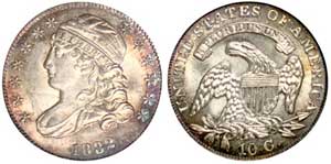 1832 Capped Bust dime one of the Kingswood sale highlights