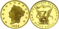 1855 Kellogg $50 Restrikes now available
