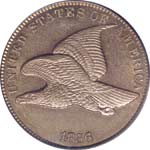 This 1856 Flying Eagle cent in PCGS MS66 sold for $103,500.