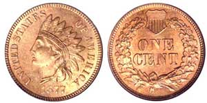 The key date in the Indian Cent series is the 1877