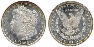 Prooflike and Deep-Mirror Prooflike Morgan dollars in MS64 or better are a great value