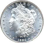 1884-CC Morgan dollar
