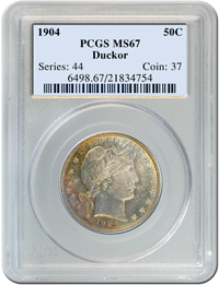 PCGS Displays Barber Halves At Long Beach Expo “Showdown”