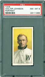 1909-1911 T206 Piedmont Walter Johnson (Portrait)