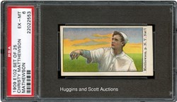 1909 E102 Set of 25 Christy Matthewson (Mathewson)