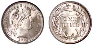1912-D Barber Dime MS-66 (PCGS)