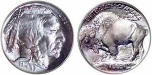 1913 Type One Buffalo nickel (PCGS MS68)