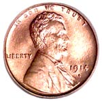 1914-S Lincoln Cent MS-65 RD (PCGS)