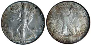 1935-S Walking Liberty Half Dollar