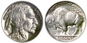 Collector coins, such as this high quality 1936 Buffalo Nickel, are in demand