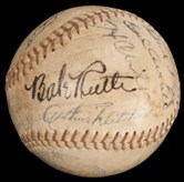 1937 All-Star Ruth Gehrig Baseball