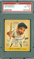 1938 Goudey Joe DiMaggio #274