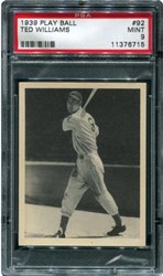 1939 Play Ball Ted Williams #92