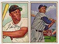 The Willie Mays and Roy Campanella cards are both keys to the set