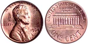 1964 Lincoln Cent Special Mint Set, MS-64 RD (PCGS).  Sold for $4,830.