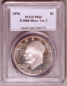 PCGS certifies unique 1976 Proof Eisenhower Dollar