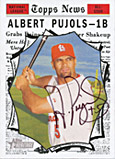 2010 Albert Pujols Signed Trading Card