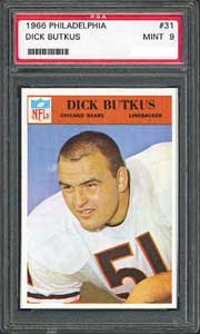 This Butkus rookie card sold for a record price in the Superior Sports auction