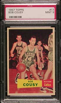 No Mint Cousy rookies were found, the card is very tough