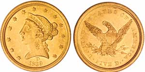 Charlotte and Dahlonega gold received strong bids in Bass Sale.