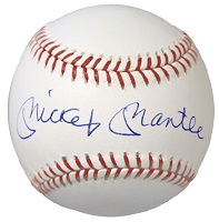 Mickey Mantle Signed Baseball
