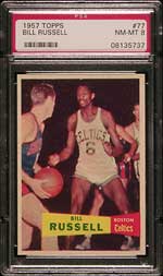 The key to the set, a Russell rookie card.