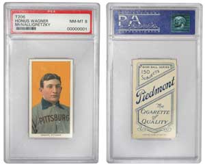 Psa Reports Record 2 35 Million Sale Of Nm Mt T206 Honus Wagner Card