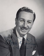 Walt Disney Signed Photo