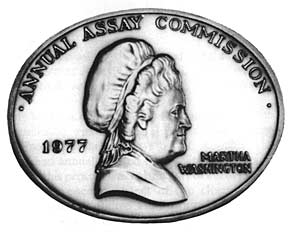 Above and below:  a closer look at the 1977 Assay Commission medal